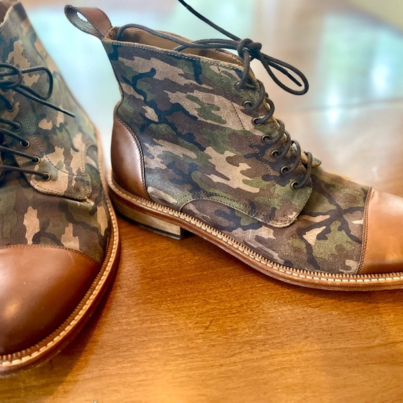 TAFT Camo boots with leather accents size 42 - Picture 8 of 15